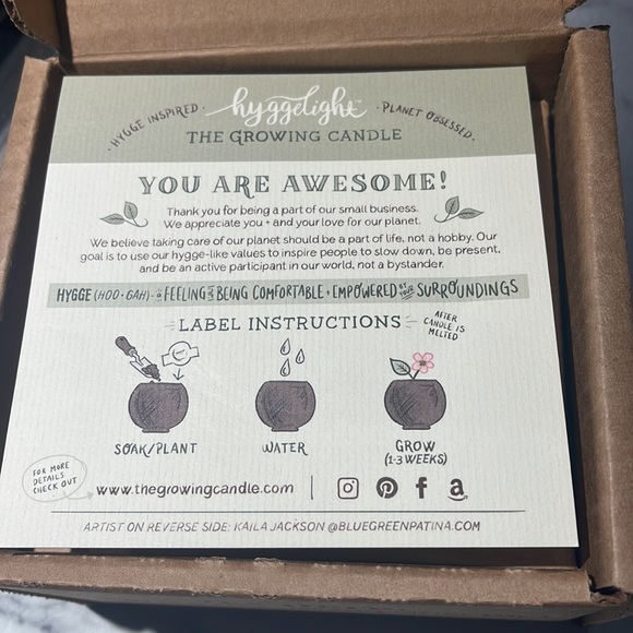 hyggelight Accents Niblast Onehyggelight Growing Candle In